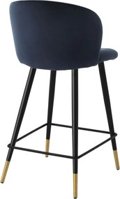 Scaun de bar design elegant LUX Counter Stool Volante, albastru 115739 HZ