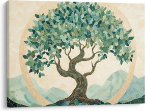 Tablou – Mozaic elegant cu arbore (70x50 cm)