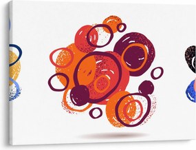 Tabloul cercuri colorate (70x50 cm)
