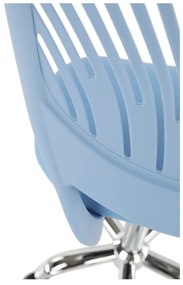 Scaun rotativ, SELVA, albastru/crom