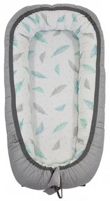 Baby nest Grey & Plumes ajustabil