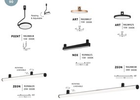 Accesoriu, Corp de iluminat pentru sistemul magnetic CRIMSON, NOX 15W L-45cm NVL-9190615