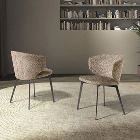 Scaun LUX design italian Brown marbled