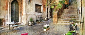 Tablou - Străzile vechi din Roma (120x50 cm)