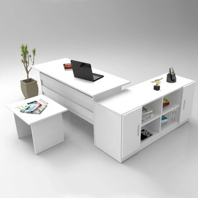 Set pentru birou Vincent 10 (alb). 1072641