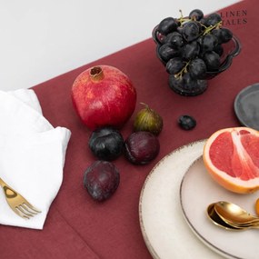 Față de masă din in 140x200 cm Marsala – Linen Tales