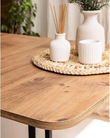 Masa Bucatarie pliabila cu roti Homs Nuc 120 x 80 x 74 cm