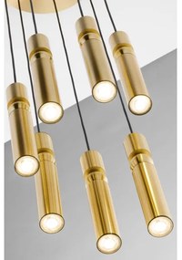 Lustră pe cablu Jupiter 2021 ALAS 7xGU10/10W/230V auriu