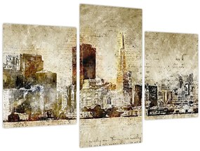 Tablou - Oraș artistic (90x60 cm)