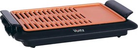 Resigilat: Gratar fara fum Oliver Voltz OV51015J, 1250 W, 36 x 23 cm, 2 zone, Strat antiaderent, Negru/Portocaliu