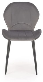 Scaun K538 velvet gri H85 cm