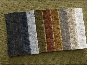 Colțar kaki cu tapițerie din chenille (cu colț pe partea stângă/cu șezlong) Leonore – Bobochic Paris