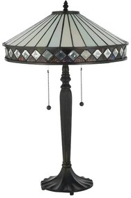 Endon 70935 - Lampă de masă Tiffany FARGO 2xE27/60W/230V, Ø 41,5 cm