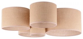 Duolla - Plafonieră ROLLER PENTO 5xE27/60W/230V bej