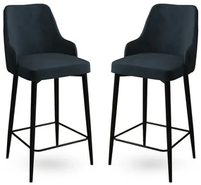 Set de scaune de bar Enox Anthracite, 2 buc.