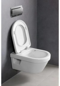 Villeroy & Boch 5684HRR1 - Vas WC suspendat ARCHITECTURA cu capac SoftClose, ceramică albă