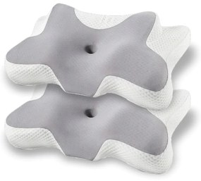 PACHET 2 PERNE CERVI-SAN RELAX, pernă ortopedică pentru toate pozițiile de dormit, ameliorează durerile cervicale, oferă relaxare