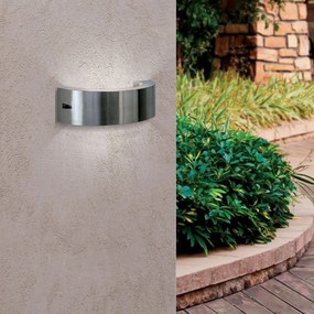 Aplica de perete LED exterior IP44 Karas round AL 11-1158 Edelstahl OR