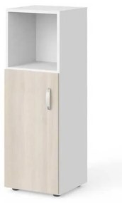 Dulap mediu Manager 39,9 x 42,2 x 119,5 cm, stânga, salcâm deschis / alb