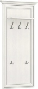 Cuier de perete TIFFANY II, grej, PAL laminat, 70x22x150 cm