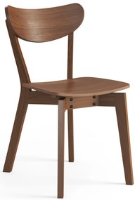 MAZZONI EXPORT ROXY Nucă Naturală - SCAUN DE LEMN PENTRU SALON SUFRAGERIE BUCĂTĂRIE RETRO