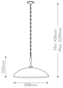 Lustră pe lanț Kichler KL-DELAROSA-P-BK DELAROSA 1xE27/60W/230V negru/alamă