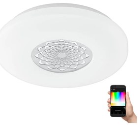 Eglo 9682 - Plafonieră LED RGB dimabilă CAPASSO-C LED/17W/230V