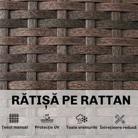 Outsunny chaise longue curbat | Aosom Romania