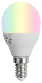 Bec inteligent E14 cu LED, reglabil, G45 Opal, 4,9 W, 470 lm, 2700-6500K
