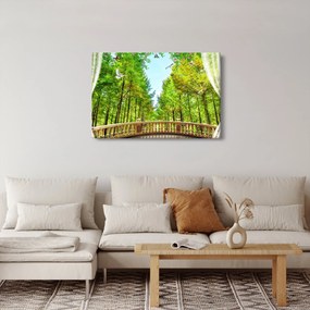 Tablou - Privire spre pădure (90x60 cm)