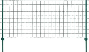 vidaXL Gard Euro, verde, 20 x 1,2 m, oțel
