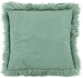 Pernă Tiseco Home Studio Sheepskin, 45 x 45 cm, verde