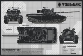 Poster World of Tanks - Centurion Action X