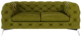Canapea verde cu tapițerie din catifea 185 cm Chelsea – Ropez
