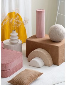 Teren de joacă din spumă maro 3 buc. din catifea reiată înălțime 37 cm 75x49 cm Rainbow Montessori – Wigiwama