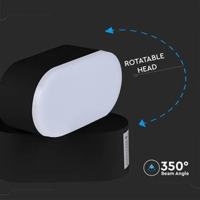 Aplică LED flexibilă de exterior LED/5W/230V 4000K IP65 negru