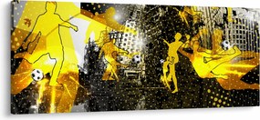 Tablou - Fotbal în marele oraș (120x50 cm)