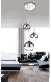 Lustră pe cablu BALL 3xE27/40W/230V Azzardo AZ4751