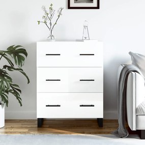 827878 vidaXL Servantă, alb extralucios, 69,5x34x90 cm, lemn compozit