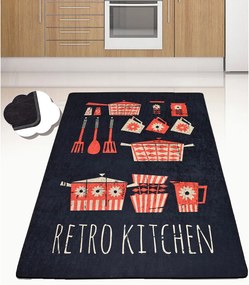 Covor bucatarie Kitchen DJT 80 x 120 cm Negru