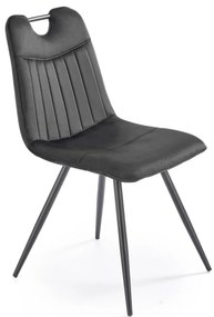 Scaun K521 velvet negru