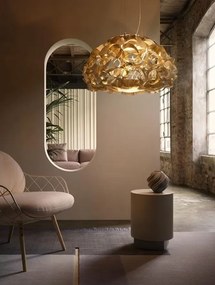 Lustra suspendata design Art Deco realizata manual Quantica 75cm