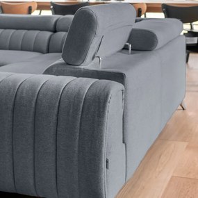 Colțar albastru extensibil/cu spațiu de depozitare (cu colț pe partea stângă/în formă de "U") Louis – ELTAP