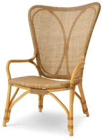 Fotoliu din ratan design LUX, Colony natur honey