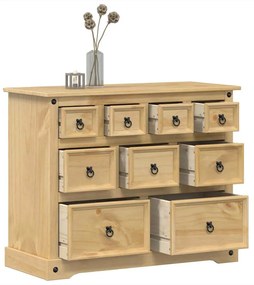 vidaXL Dulap cu sertare „Corona”, 101x45x82 cm, lemn masiv de pin