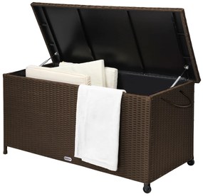 Deuba Cutie depozitare 122cm x 56cm x 61cm - cu roti maro