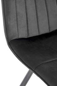 Scaun K521 velvet negru