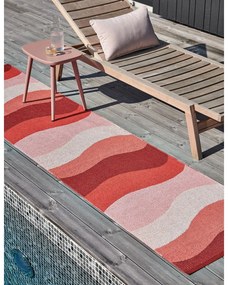 Covor pentru exterior și interior roșu 70x100 cm Urvi Fire – Pappelina