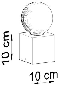 Lampă de masă ABEL 1xE27/60W/230V beton