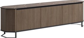 Comodă lemn masiv Eclat, 209 × 51 × 59 cm